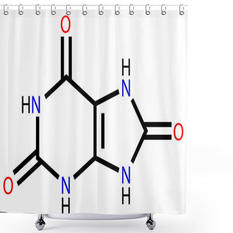 Personality  Uric Acid Structural Formula Shower Curtains