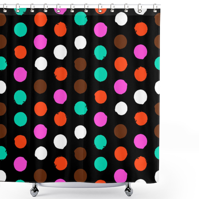 Personality  Polka Dot Pattern Shower Curtains