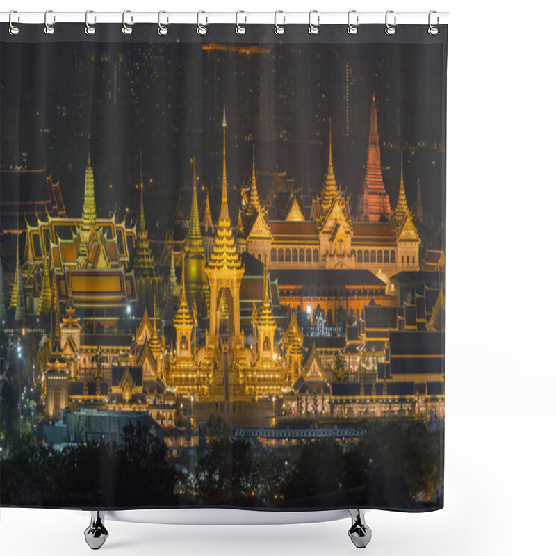 Personality  Royal Cremation Exhibition Of His Majesty King Bhumibol Adulyade Shower Curtains