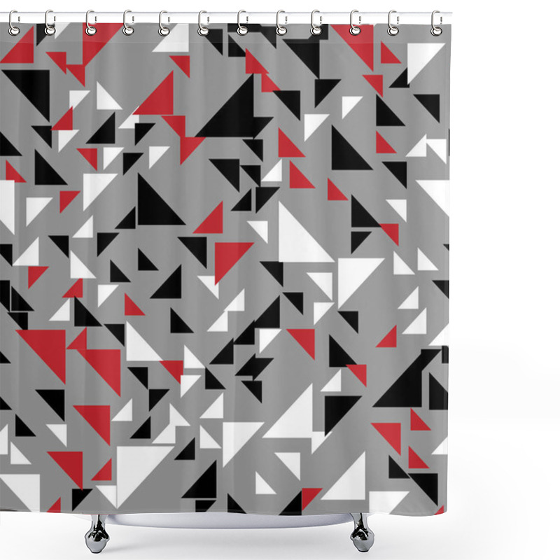 Personality  Fashion Triangle Seamless Abstract Background Shower Curtains