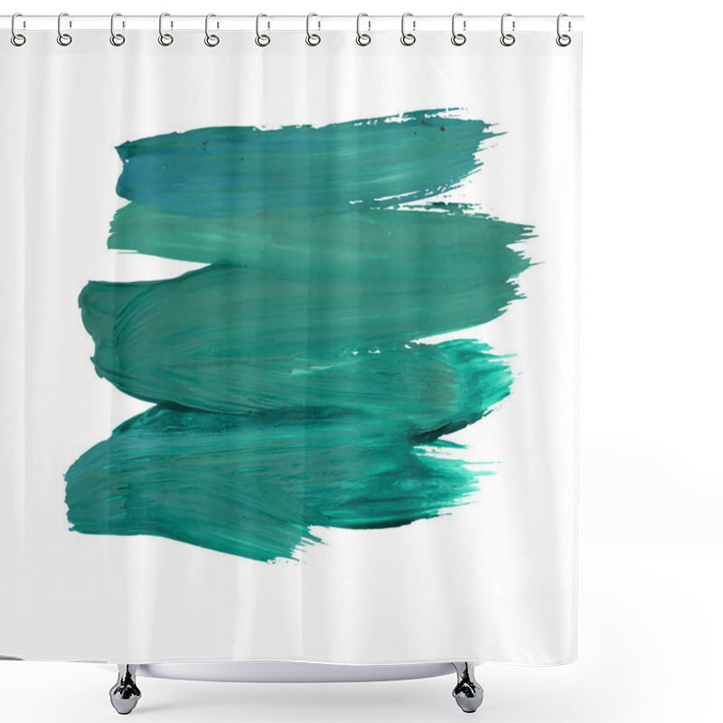 Personality  Abstract Brush Stroke Shower Curtains