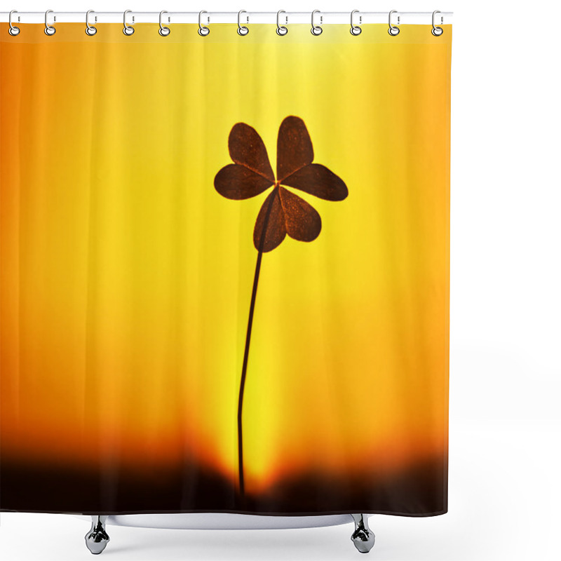 Personality  Clover At Sunset Shower Curtains