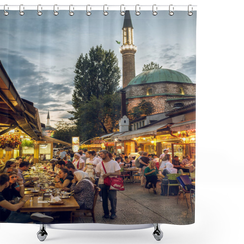 Personality  Iftar Dinner In Sarajevo, Bosnia Shower Curtains