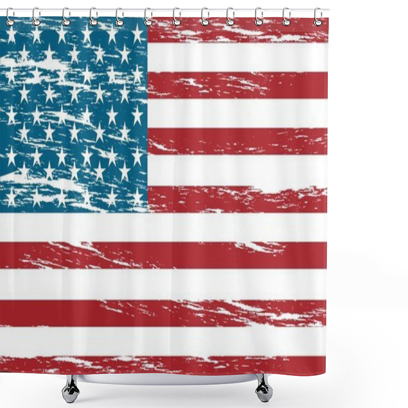 Personality  United States Flag Shower Curtains