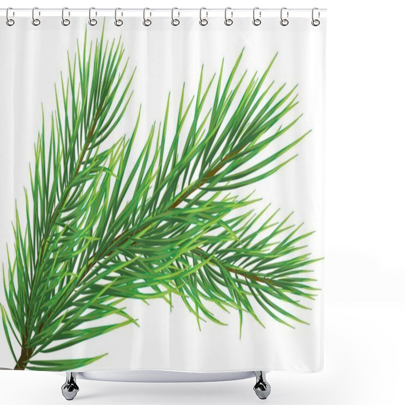 Personality  Fir Twig Shower Curtains