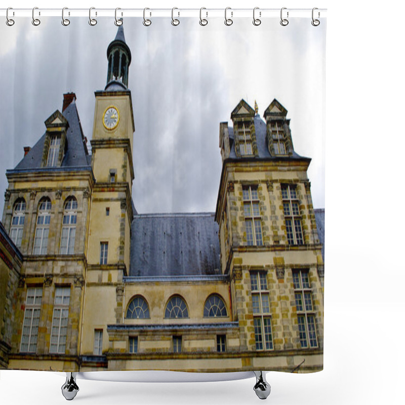 Personality  Beautiful Medieval Landmark - Royal Hunting Castle Fontainbleau. Shower Curtains