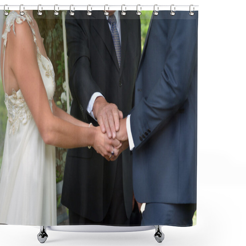 Personality  Wedding Ceremony -exchange Of Wedding Vows Shower Curtains