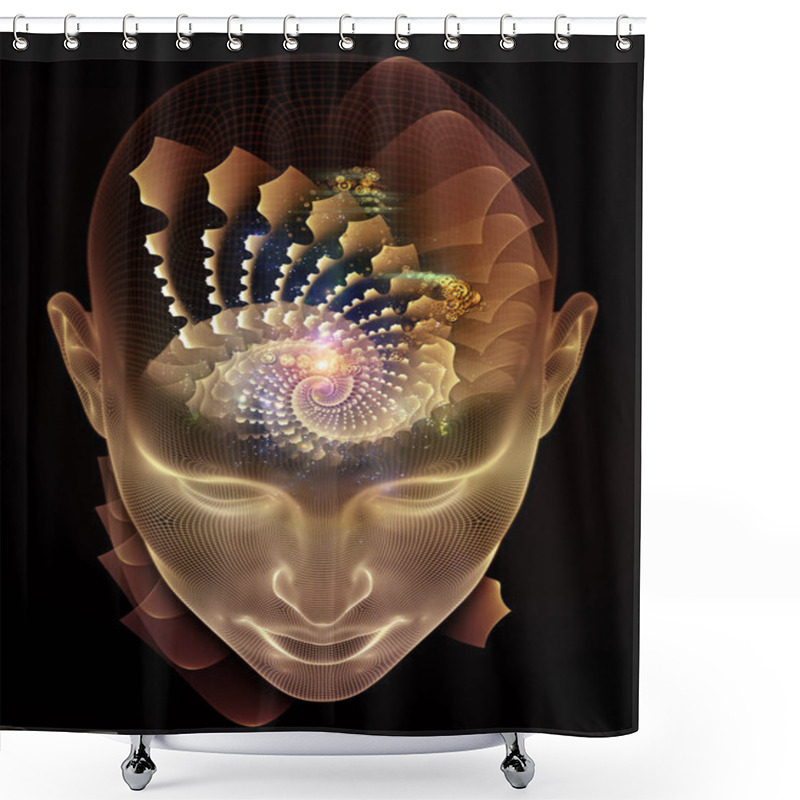 Personality  Virtual Insight Concept Shower Curtains