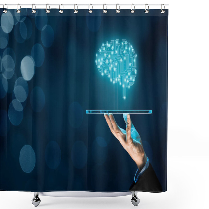 Personality  Artificial Intelligence (AI) Shower Curtains