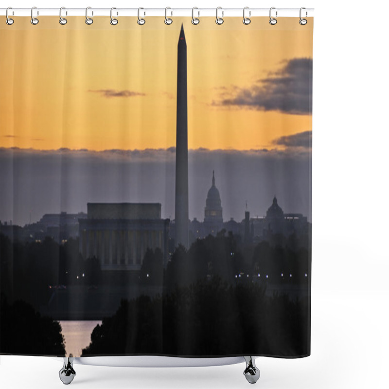 Personality  Washington DC Skyline Shower Curtains