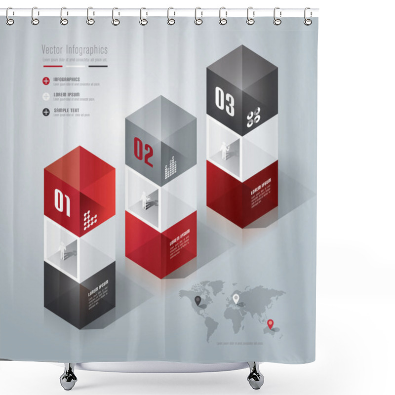 Personality  Business Infographic With Diagrams Shower Curtains