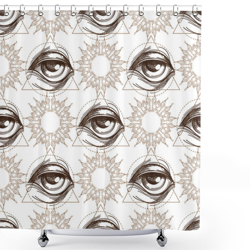 Personality  Pattern Of Magical Eyes  Shower Curtains