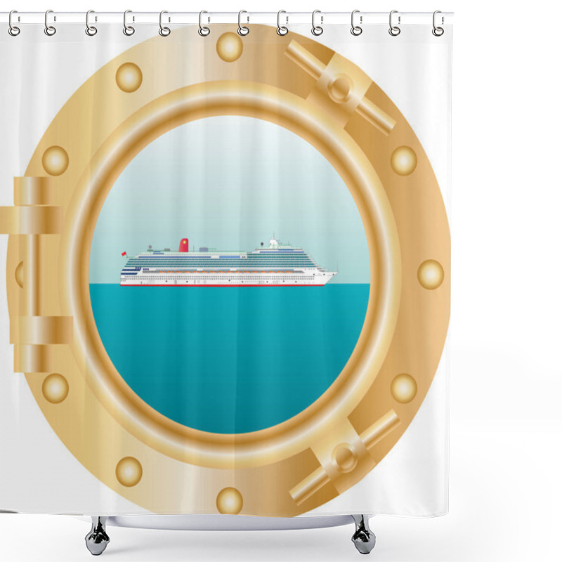 Personality  Porthole Shower Curtains