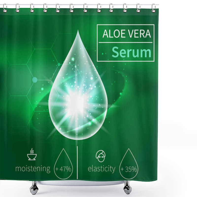 Personality  Collagen Serum Hyaluronic Acid Drop Shower Curtains