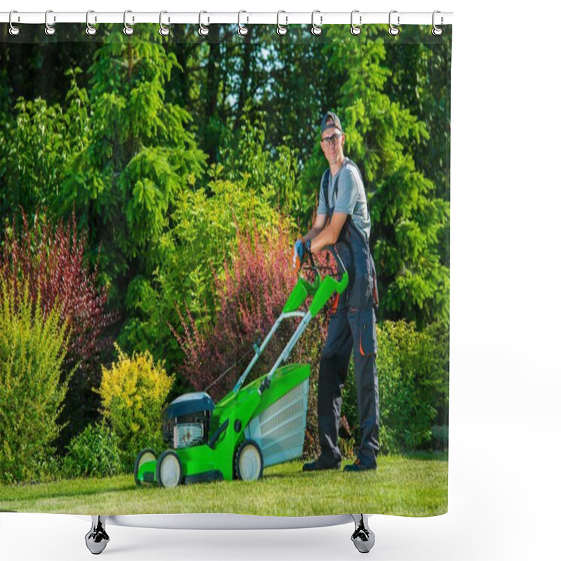 Personality  Professional Lawn Mowing Shower Curtains