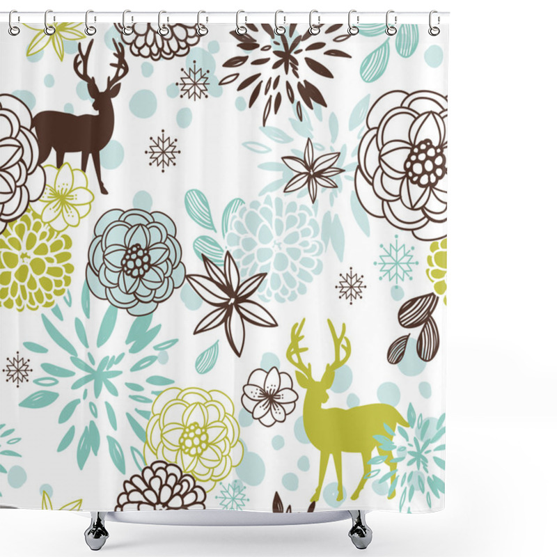 Personality  Christmas Patterns Shower Curtains