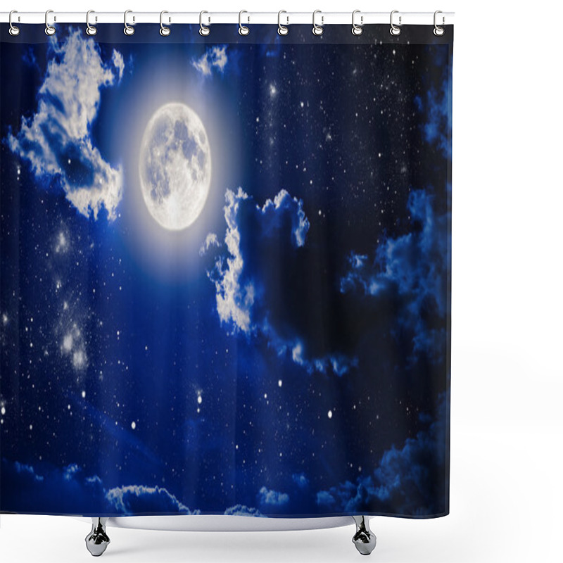 Personality  Night Sky With Stars Shower Curtains