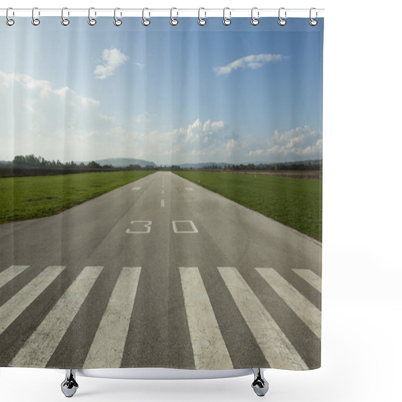 Personality  Airstrip For Sports Planes Shower Curtains