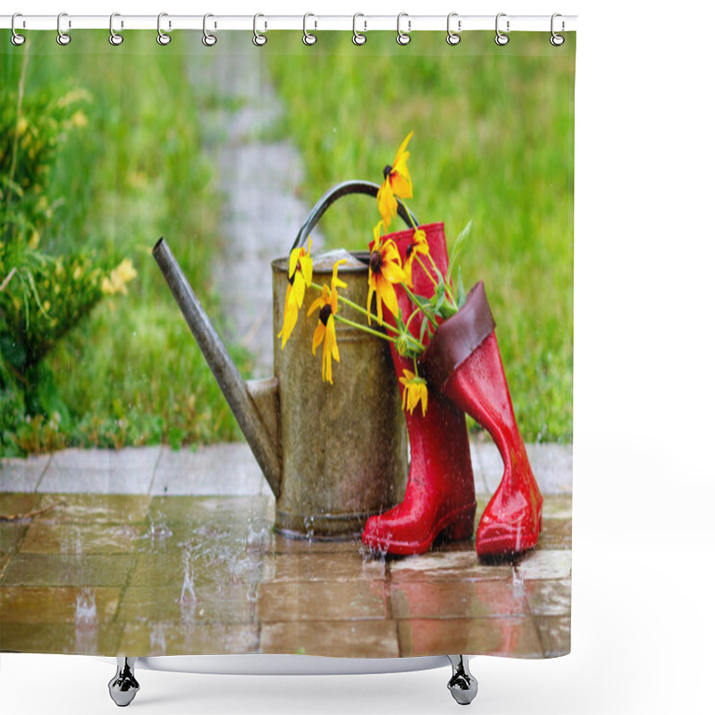 Personality  Gardening Equipment Shower Curtains