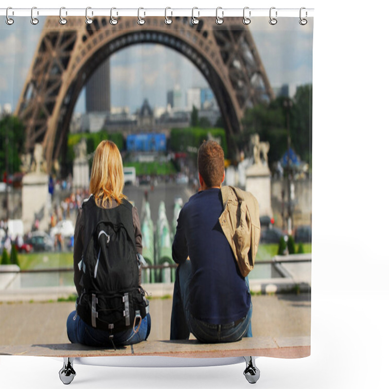 Personality  Tourists In France Shower Curtains