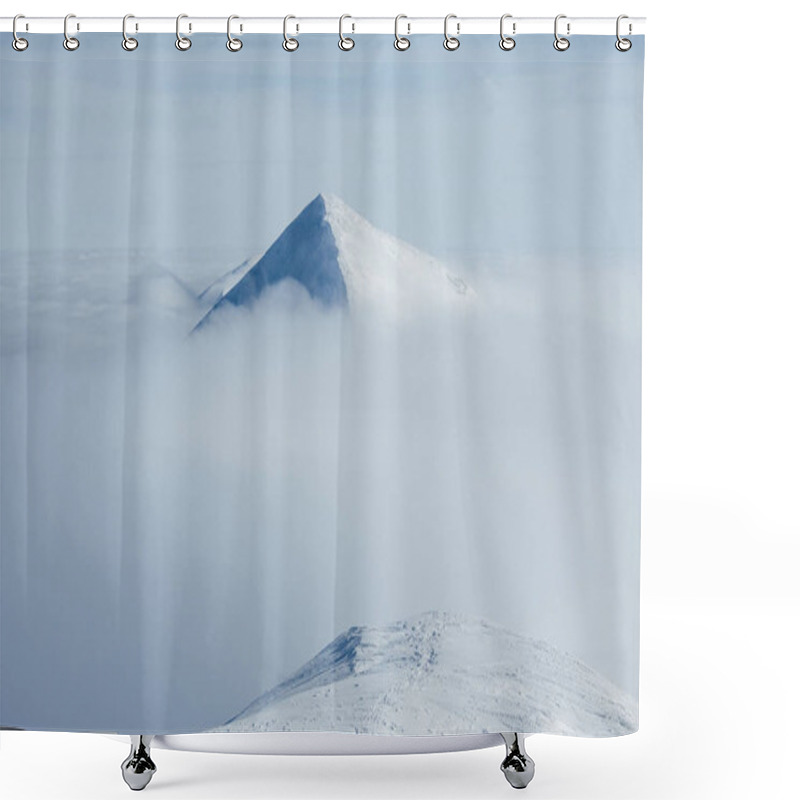 Personality  Mountain Peak Shower Curtains