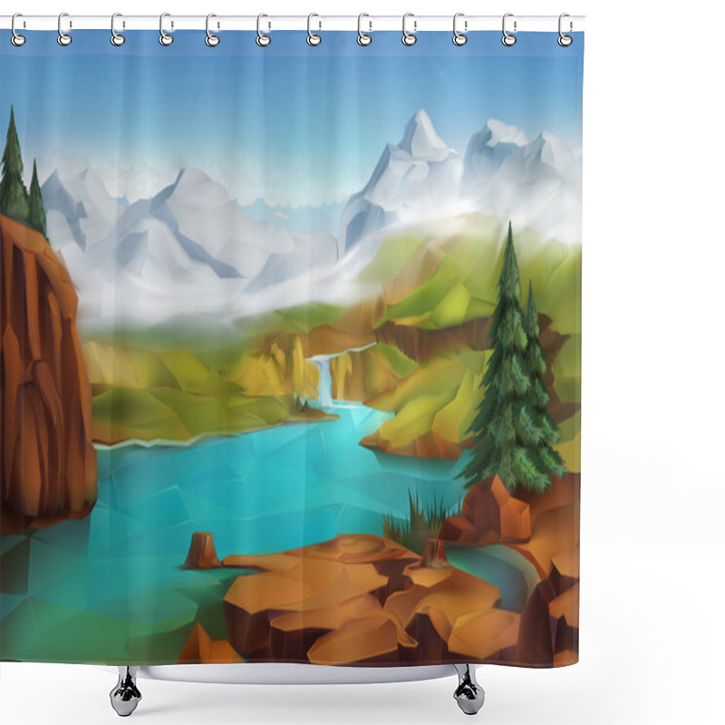 Personality  Landscape, Nature   Background Shower Curtains