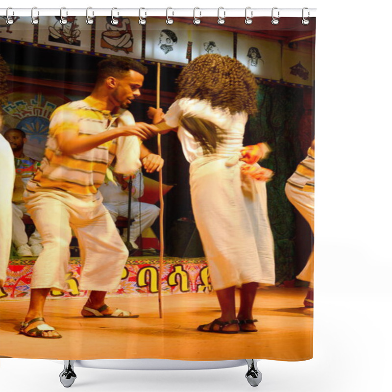 Personality  ETHIOPIA,REPRESENTATION OF ETHIOPIAN DANCES Shower Curtains