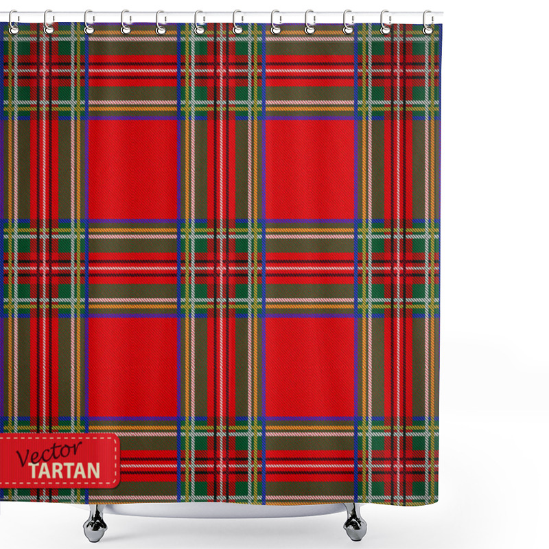 Personality  Seamless Tartan Pattern Shower Curtains