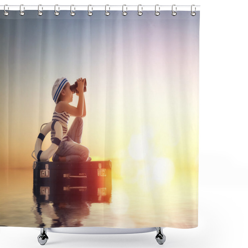 Personality  Dreams Of Travel Shower Curtains