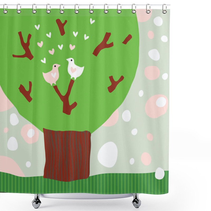 Personality  Valentine Shower Curtains