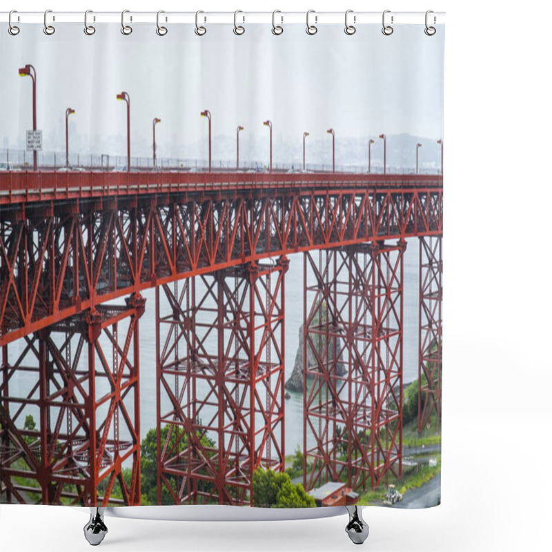 Personality  The Amazing Architecture And Construction Of Golden Gate Bridge San Francisco - SAN FRANCISCO - CALIFORNIA - APRIL 18, 2017 Shower Curtains