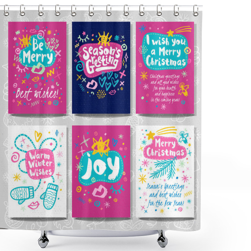 Personality  Merry Christmas. Happy New  Shower Curtains