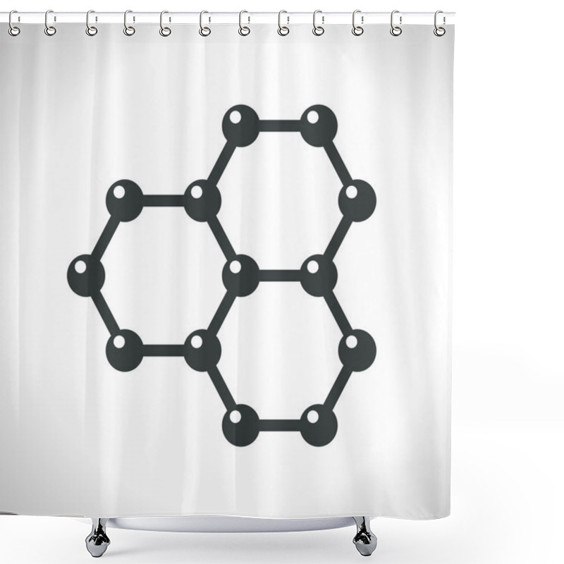 Personality  Graphene Flat Icon Shower Curtains