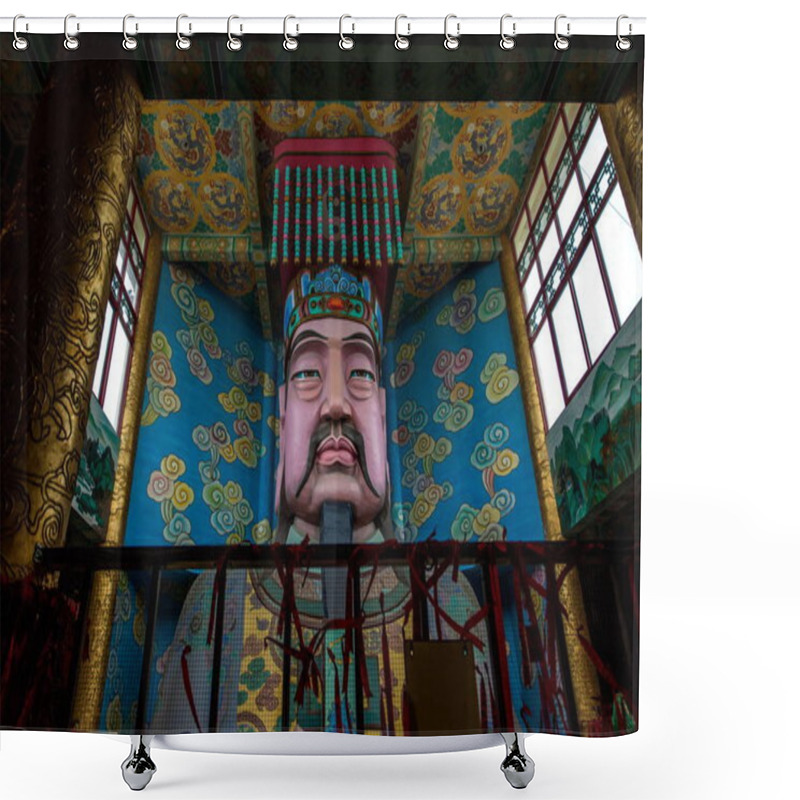 Personality  Wuxi Taihu Yuantouzhu Taihu Lake Xiandao Ling Xiao Gong Yu Huang Emperor Color Plastic Shower Curtains