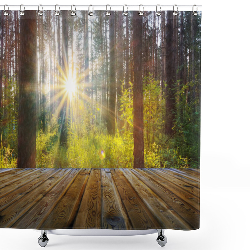 Personality  Forest And Floor  Shower Curtains