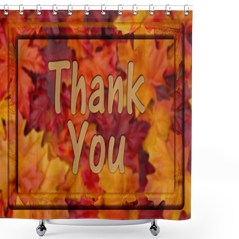 Personality  Thank You Message Shower Curtains