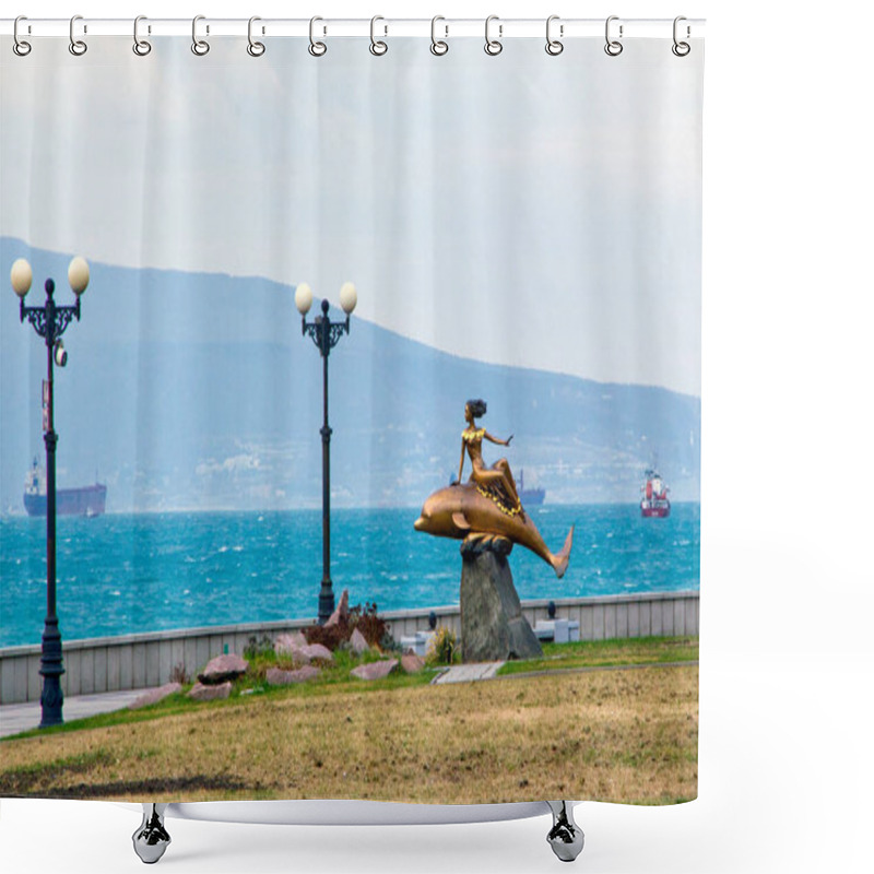 Personality  Location-Krasnodar Territory, Russia, Novorossiysk. A Large Port City With A Rich And Heroic History. Shower Curtains