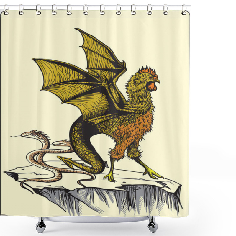 Personality  Basilisk Shower Curtains