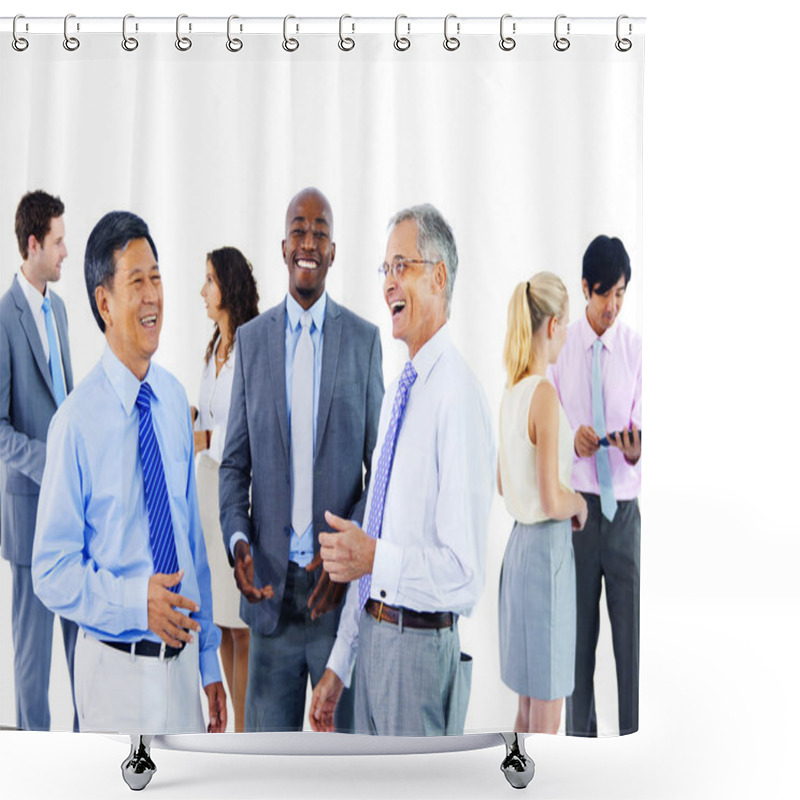 Personality  Group Of Successful Business People Shower Curtains