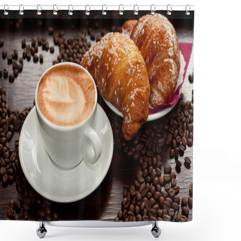 Personality  Brioches E Cappuccino Shower Curtains