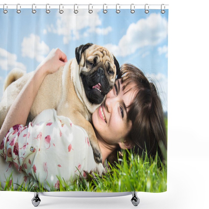 Personality  Dog Mops Shower Curtains