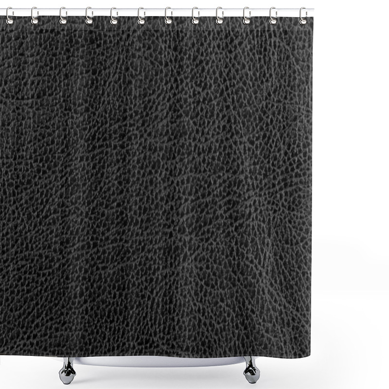 Personality  Black Glossy Leather Background Texture Shower Curtains