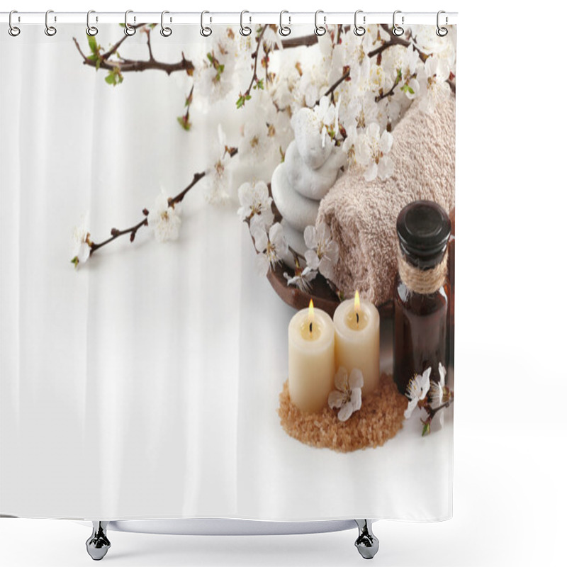 Personality  Beautiful Spa Composition  Shower Curtains