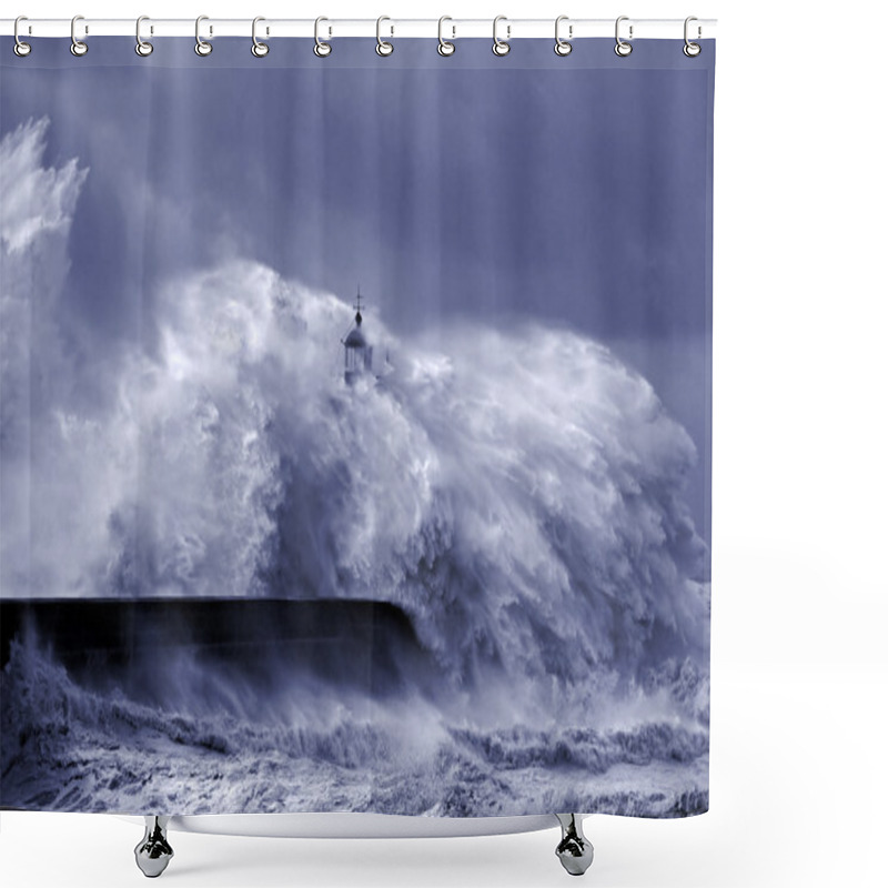 Personality  Heavy Storm Shower Curtains