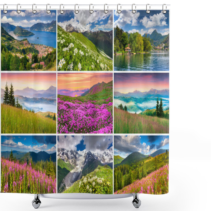 Personality  9  Summer Landscapes Shower Curtains