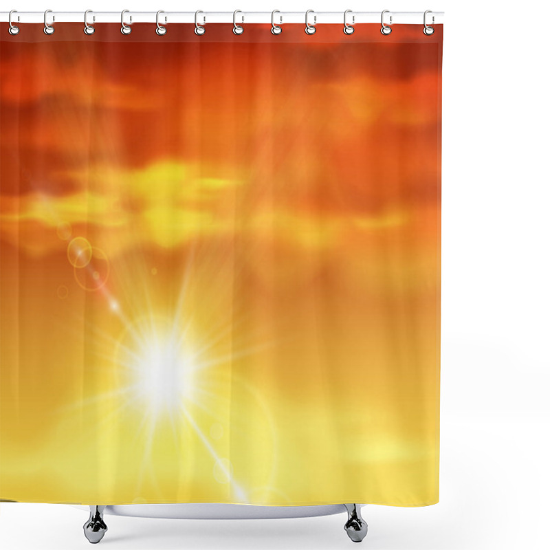 Personality  Beautiful Sunset Shower Curtains