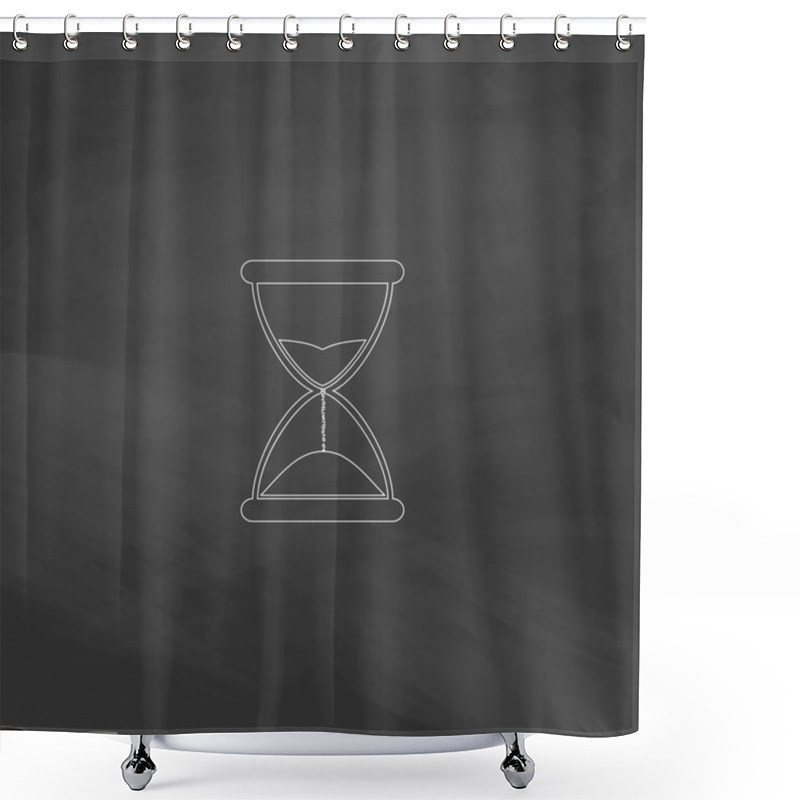 Personality  Hourglass Computer Symbol Shower Curtains