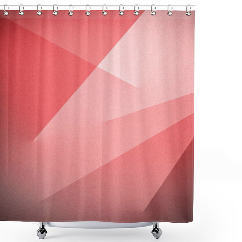 Personality  Soft Red Abstract Vertical Background With Overlapping Geometric Shapes And A Grainy Texture, Ideal For Banners, Wallpapers, And Modern Templates Shower Curtains