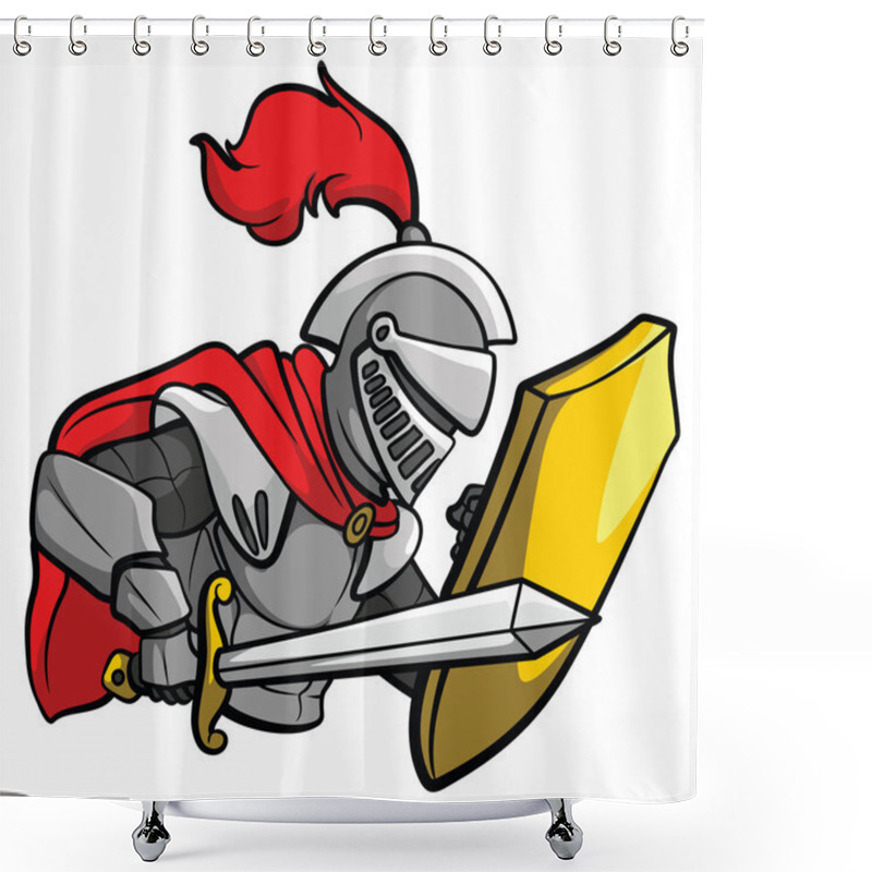 Personality  Knight Sword Shower Curtains