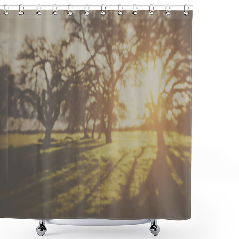 Personality  Blurred Nature Background Shower Curtains